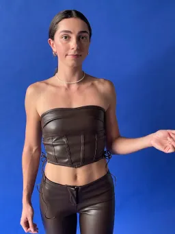 I.AM.GIA Vena Top & Estyn Pants Set Brown Size 6 for rent on The Volte - image 3