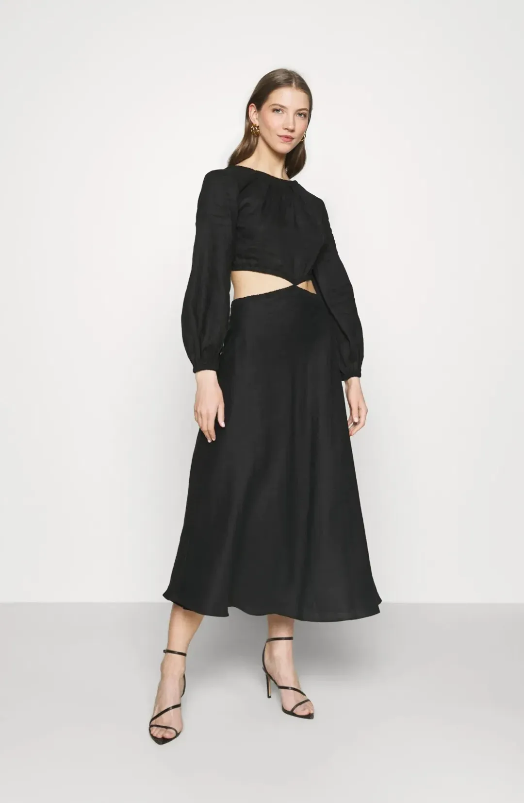 Bec and Bridge Madeleine Midi Dress Black Size 10 for rent on The Volte - main image