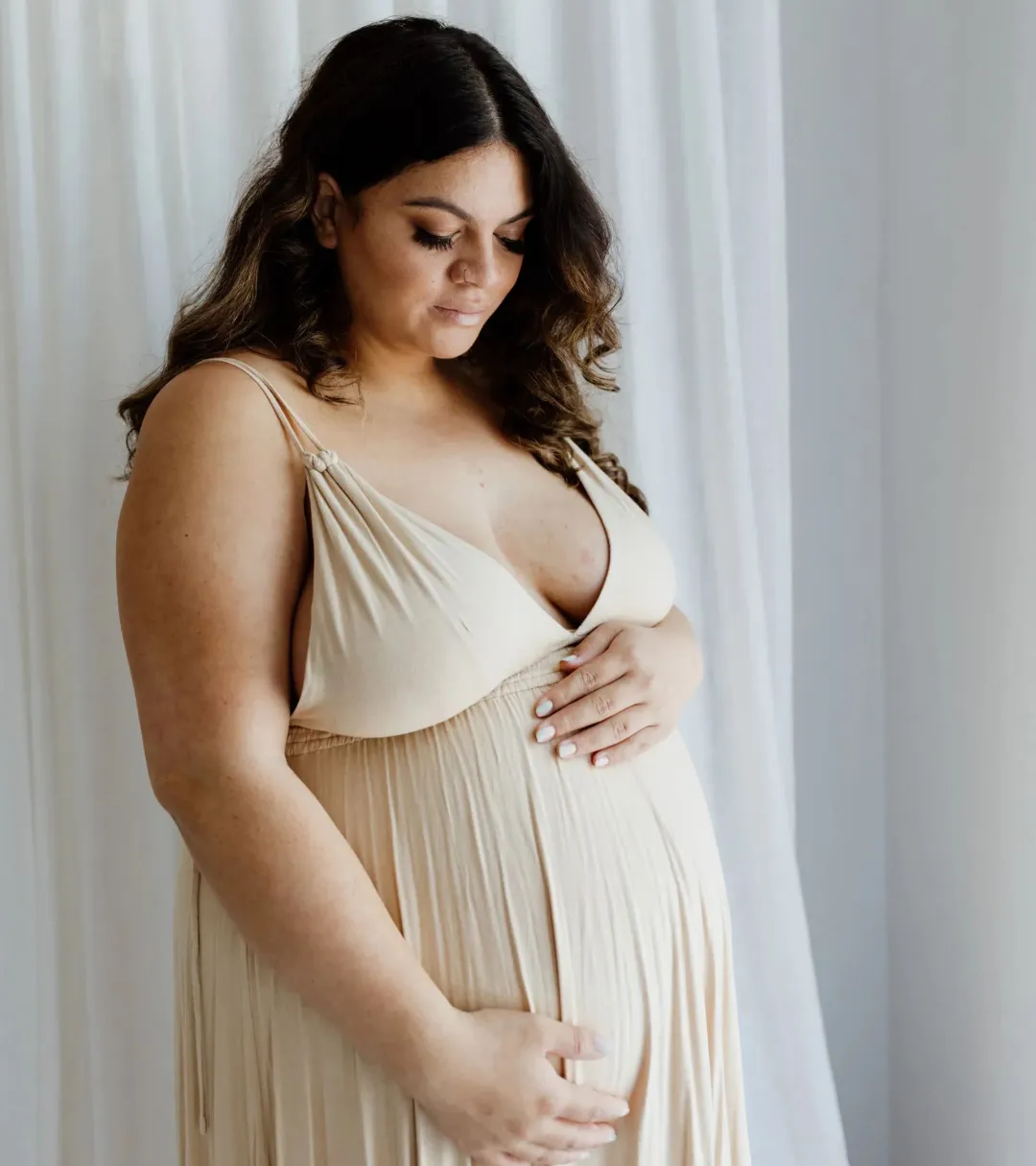 We Are Reclamation 'Everyday Is Joy' Slip Dress Nude - One Size Fits Most (XS-XXXL) for rent on The Volte - main image