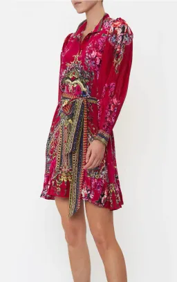 Camilla Drop Sleeve Shirt Mini Dress Boheme Blooms Size XL / AU 16 for rent on The Volte - image 2
