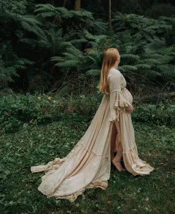 We Are Reclamation Dreams Like These Gown Beige - One Size Fits Most (Aus 6-18) for rent on The Volte - image 1