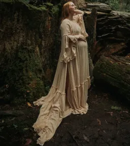 We Are Reclamation Dreams Like These Gown Beige - One Size Fits Most (Aus 6-18) for rent on The Volte - image 6