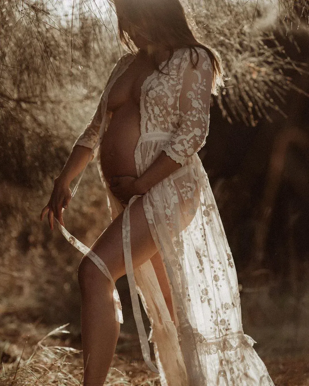 Spell Chloe Duster Off White Size M for rent on The Volte - main image