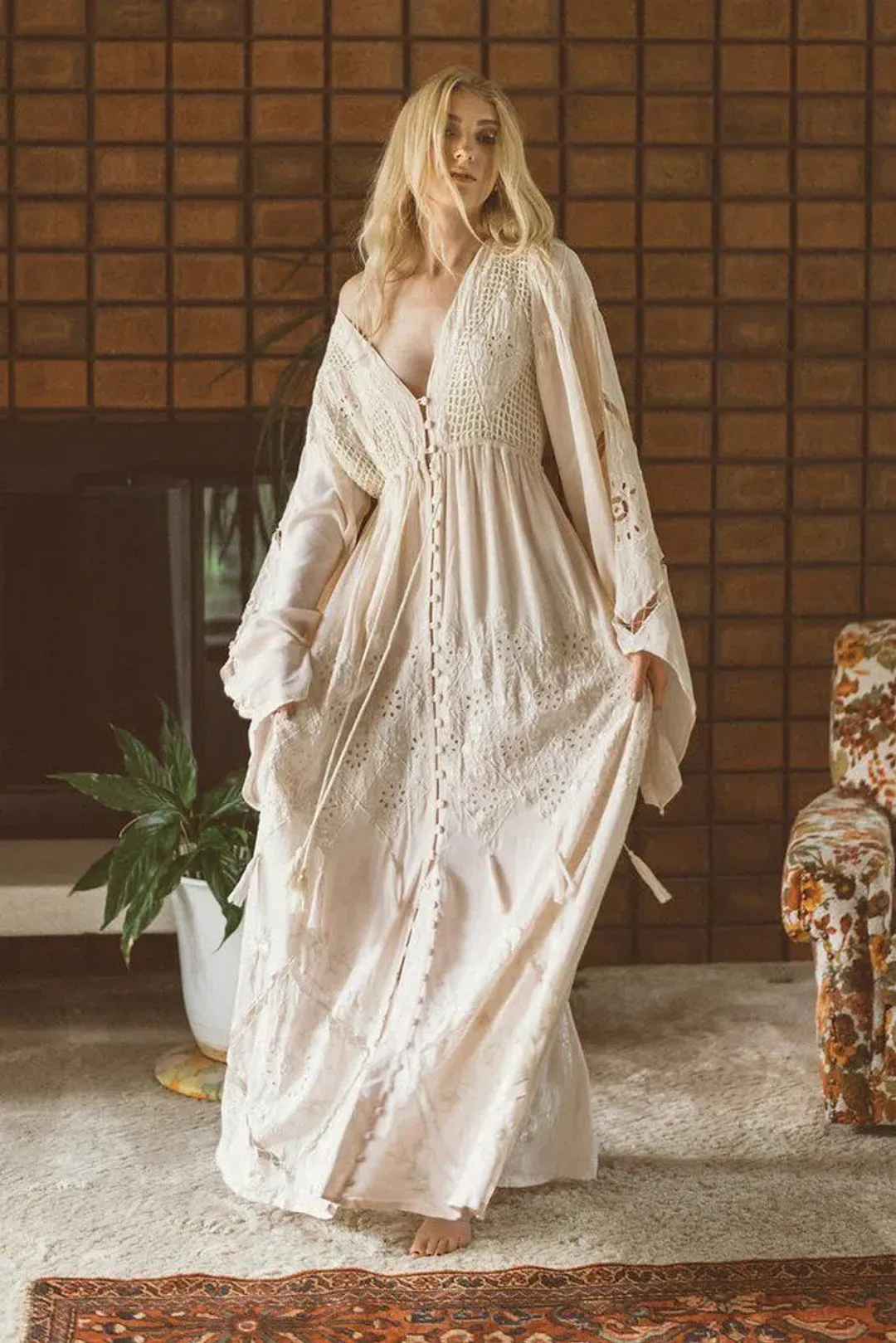 Fillyboo Strawberry Fields Dress Cream Size XS for rent on The Volte - main image