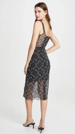 Dion Lee Vein Lace Corset Dress Black Size 8 for rent on The Volte - image 3