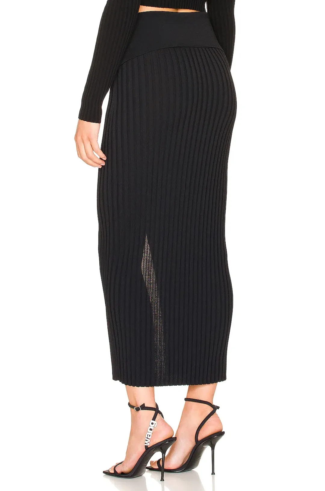 Dion Lee Lace Up Eyelet Skirt Black Size 6 for rent on The Volte - main image