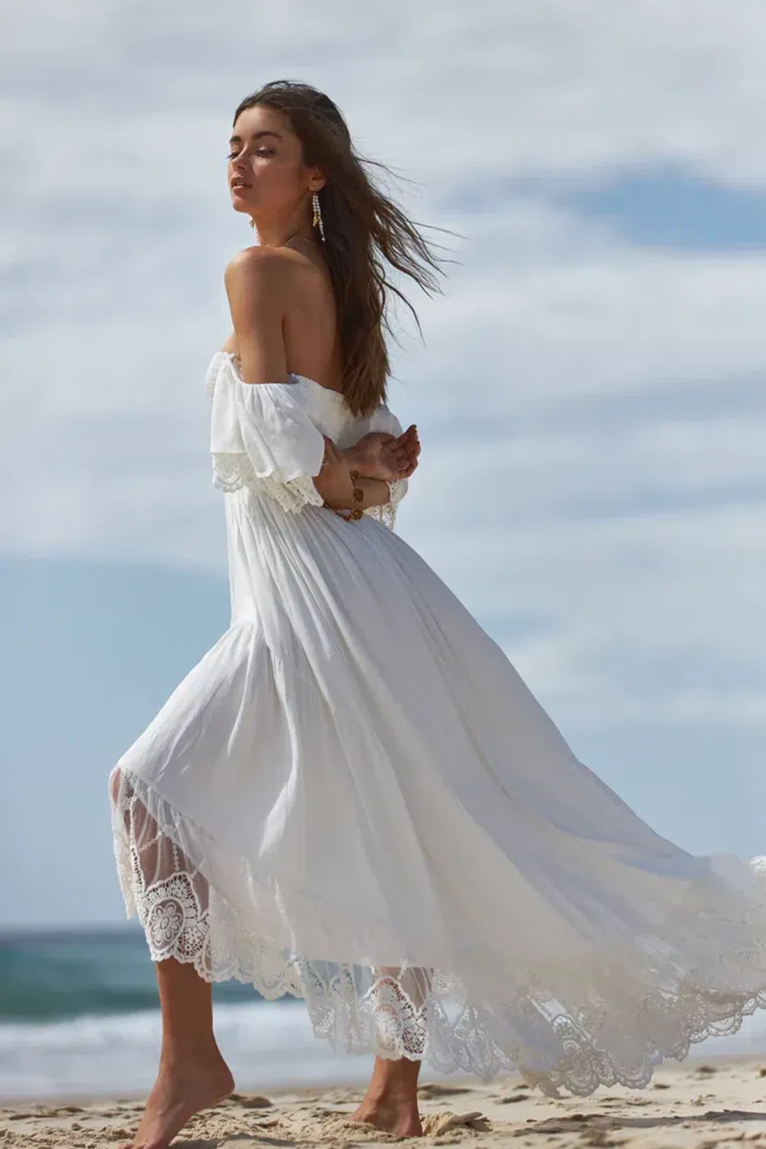 Coven & Co Folklore Gown White Size M / AU 12 for rent on The Volte - main image