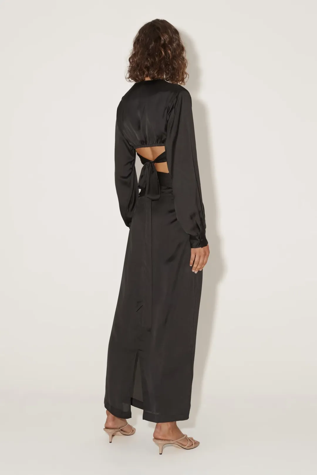 Hansen & Gretel Sofia Shirt and Shimma Skirt Set Black Size 8 for rent on The Volte - main image