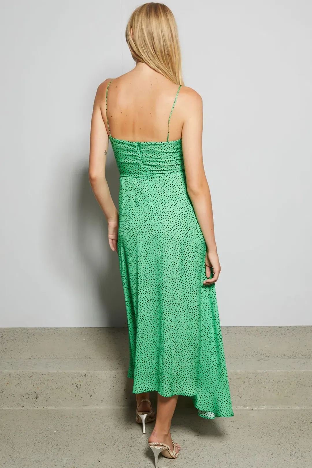 Bec & Bridge Neve Dress Green Print Size 12 for rent on The Volte - main image