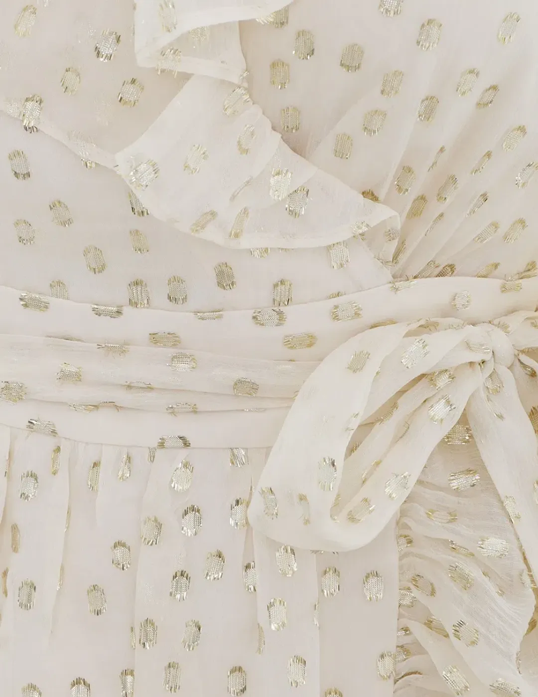 Zimmermann Lurex Wrap Mini Dress Size 4/Au 16 for rent on The Volte - main image