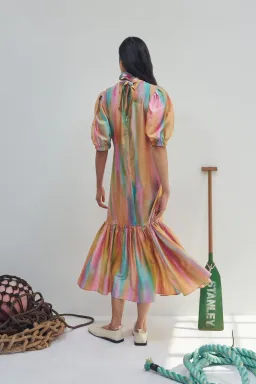 Alemais Rainbow Midi Dress Print Size 14 for rent on The Volte - image 2