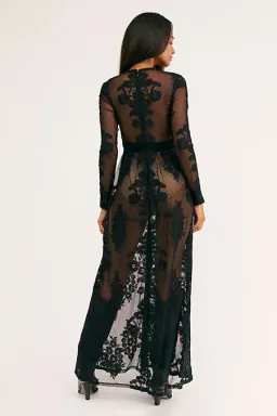 For Love & Lemons Temecula Maxi Dress Black Size M for rent on The Volte - image 3