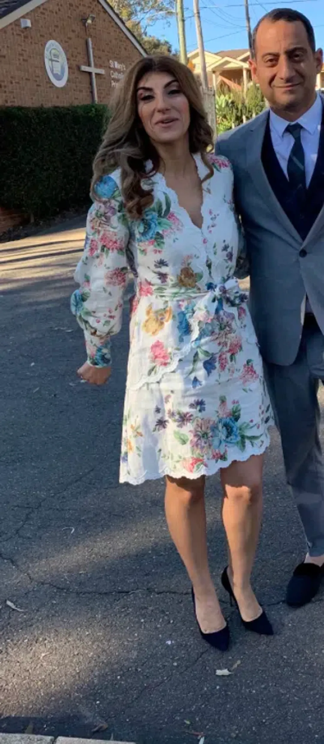 Zimmerman Ninety Six Scallop Dress Print Size 0 for rent on The Volte - main image