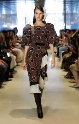 Johanna Ortiz Unexpected Territory Puff-Sleeve Silk Dress Size 2 for rent on The Volte - image 1