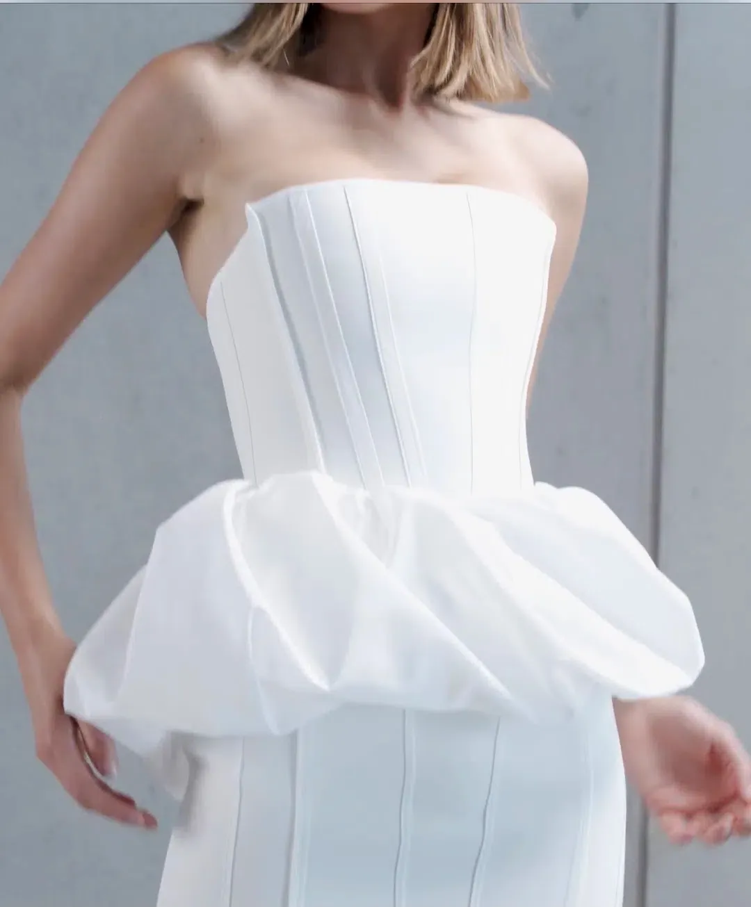 Toni Maticevski Reside Bubble Bustier and Vindicate Skirt Set Size  10 for rent on The Volte - main image