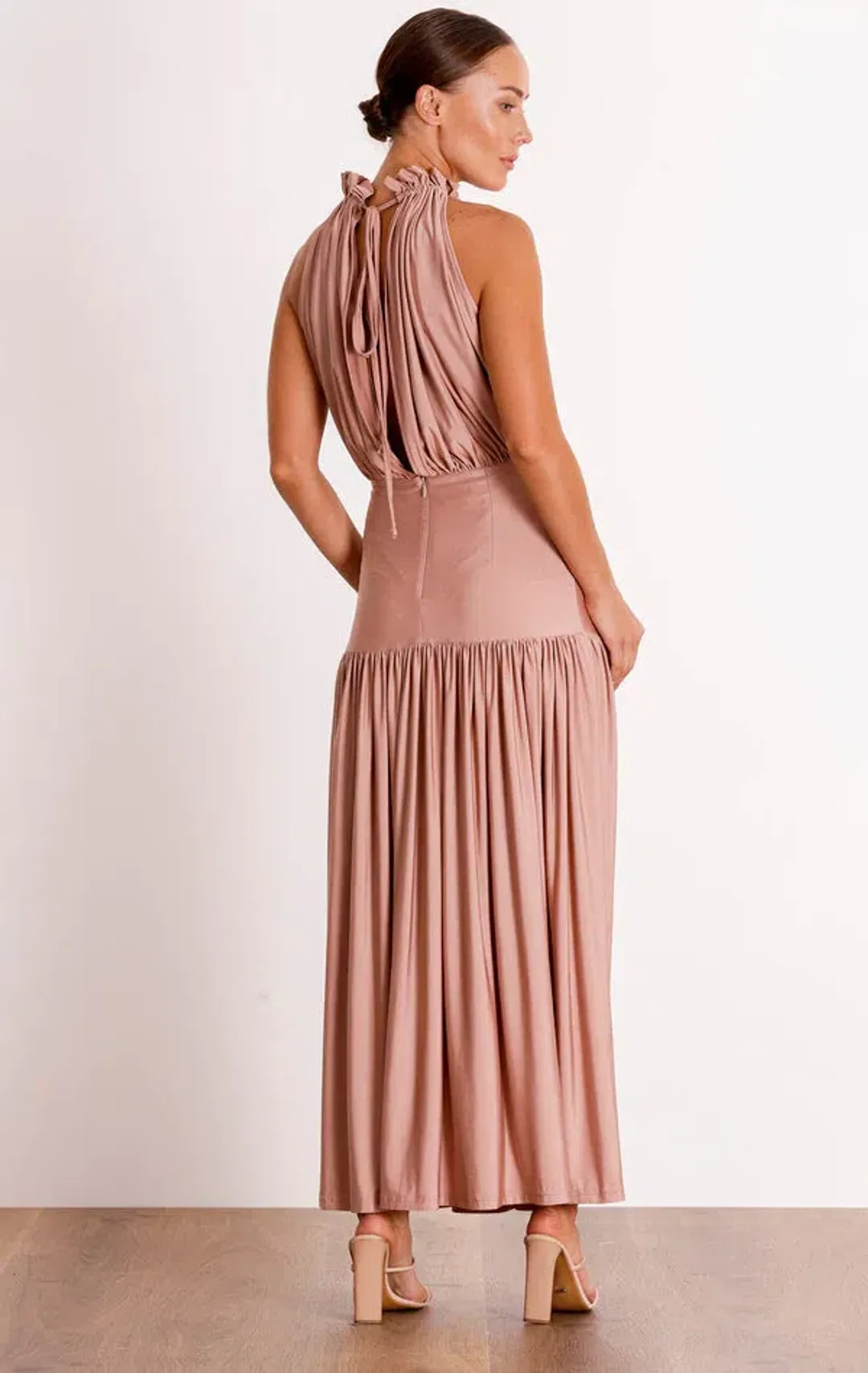 Pasduchas Two's Company Midi Dress in Peony Size AU 12 for rent on The Volte - main image