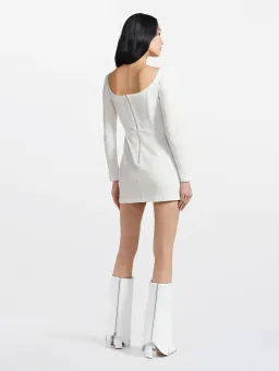 Dion Lee Rib Corset Mini Dress Ivory Size 4 for rent on The Volte - image 2