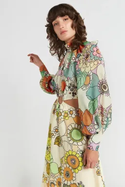 Alemais Farrah Cut Out Midi Dress Print Size 10 for rent on The Volte - image 3