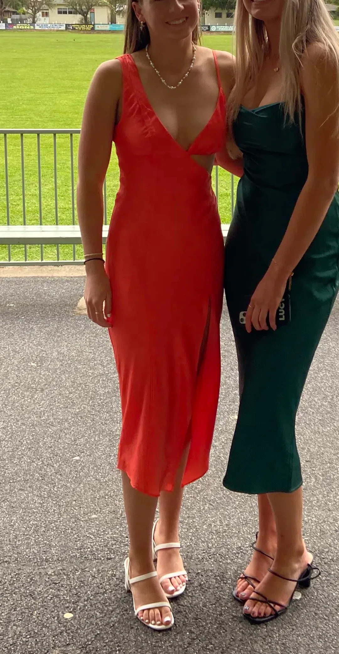 San Sloane Orisis Dress Orange Size 6  for rent on The Volte - main image