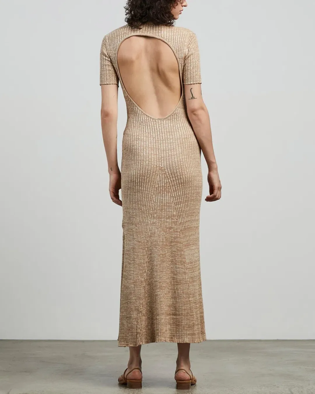 Anna Quan Sasha Dress Beige Size 10 for rent on The Volte - main image