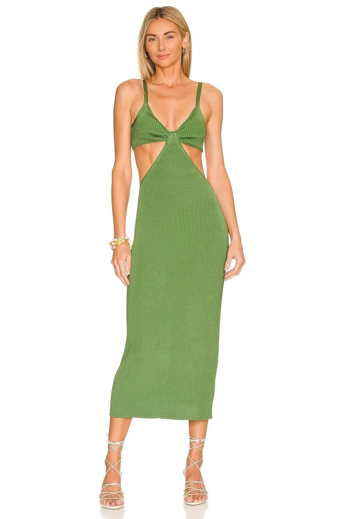 Cult Gaia Serita Dress Green Size 8 for rent on The Volte - main image