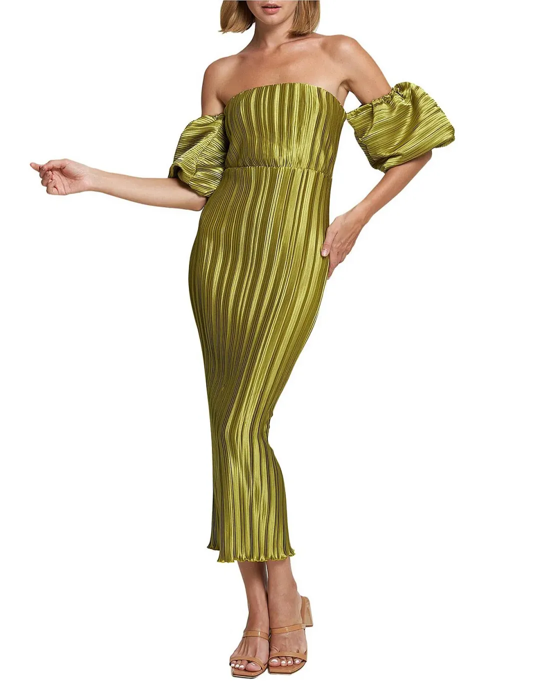 L’Idee Sirene Gown Green Size 12 for rent on The Volte - main image