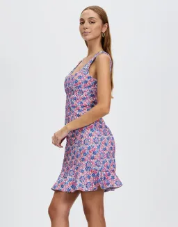 Bariano Azzure Scoop Neck Fit And Flare Mini Dress Print Size 6 for rent on The Volte - image 2