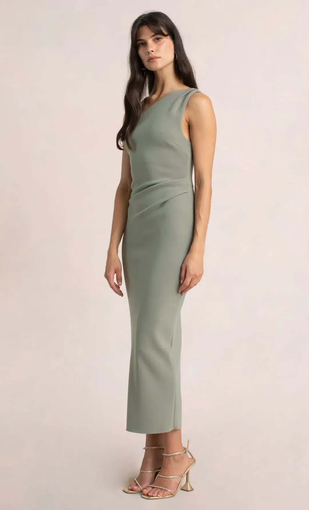 Bec & Bridge Be Mine Asym Dress Sage Size 6  for rent on The Volte - main image