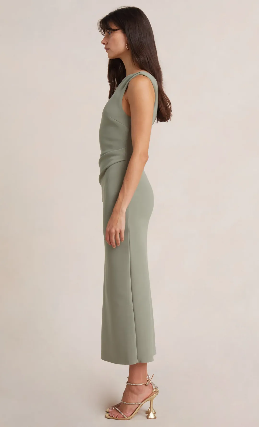 Bec & Bridge Be Mine Asym Dress Sage Size 6  for rent on The Volte - main image