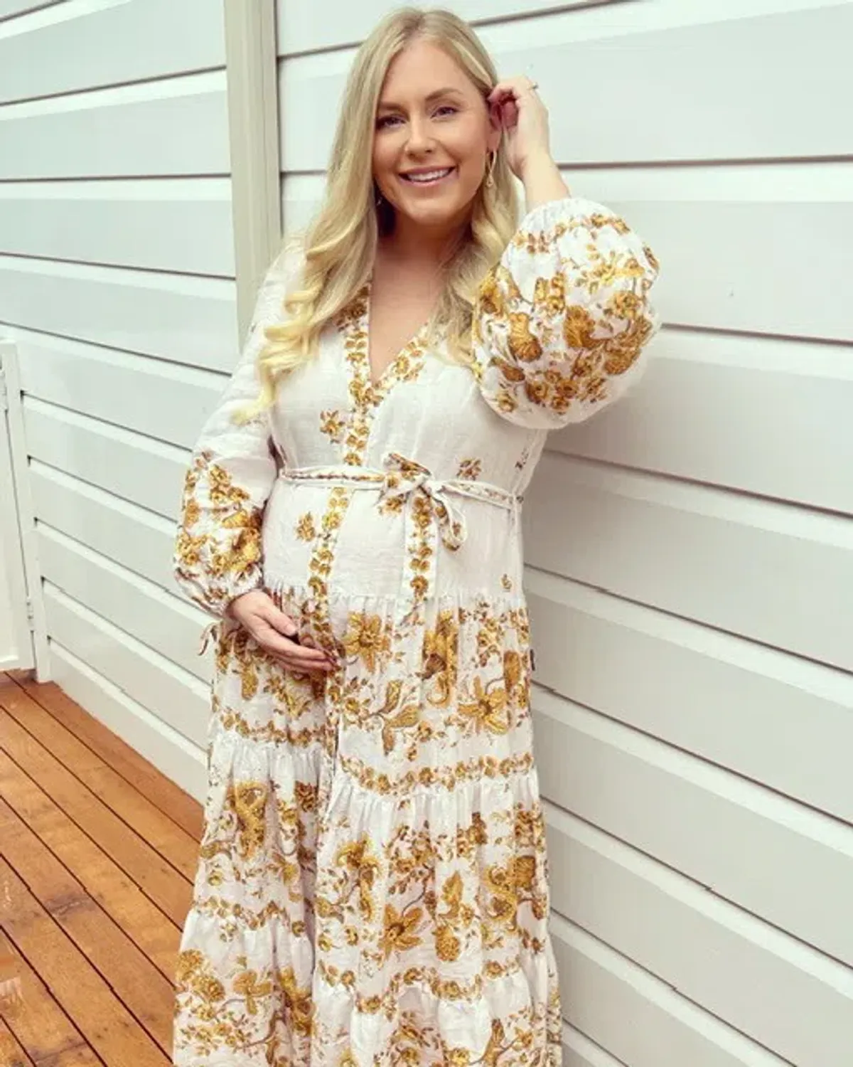 Zimmermann Floral Tiered Amelie Dress Print Size 3 for rent on The Volte - main image