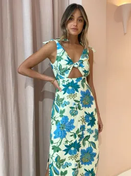 Sir the Label Alexandre Tie Midi Dress Marguerite Print Size 1 for rent on The Volte - image 4