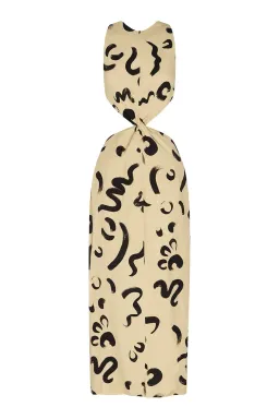 Alemais Brush Stroke Twist Dress Print Size 10 for rent on The Volte - image 4