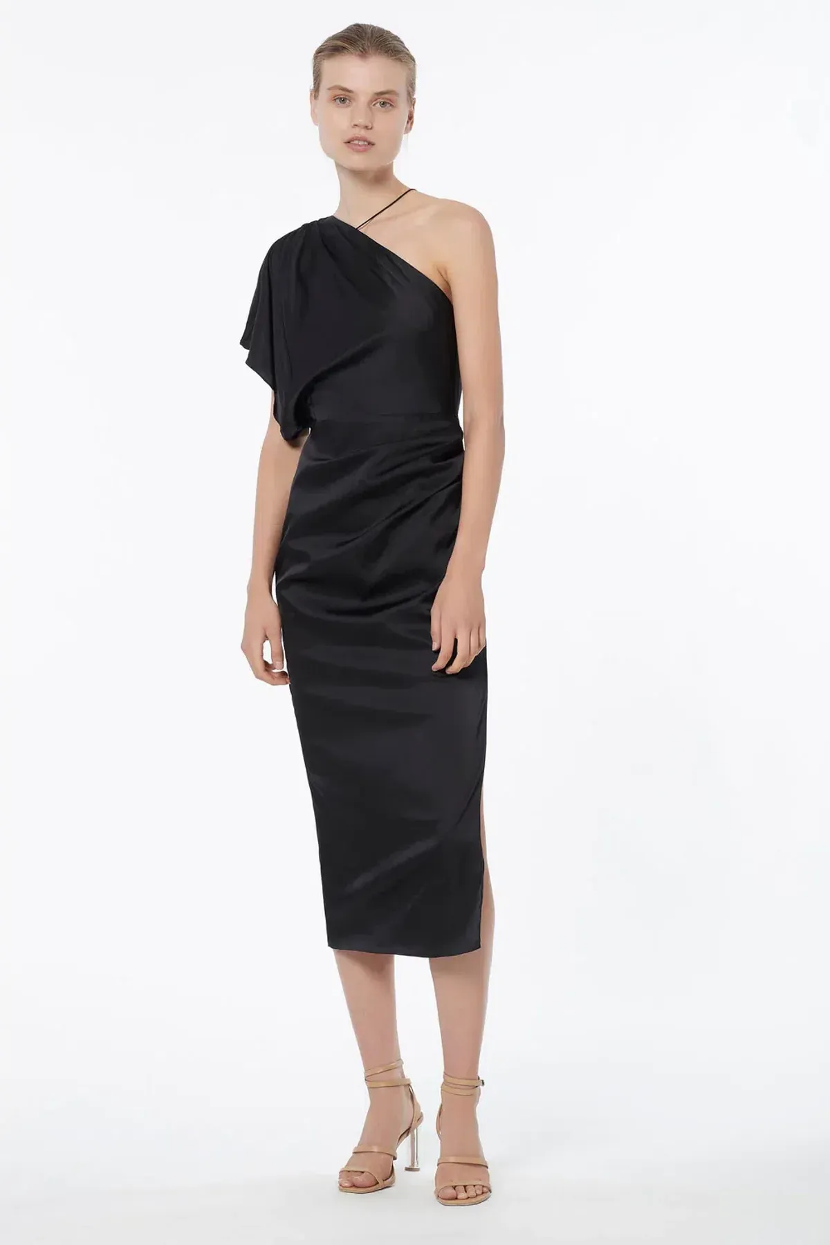 Manning Cartell Miami Heat Asymmetric Dress Black Size 12  for rent on The Volte - main image