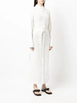 Sir The Label Clemence Shirt Dress in Ivory White Size 1 for rent on The Volte - image 2
