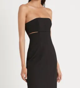 Sir The Label Andre Strapless Midi Dress Black Size 0 / AU 6 for rent on The Volte - image 4