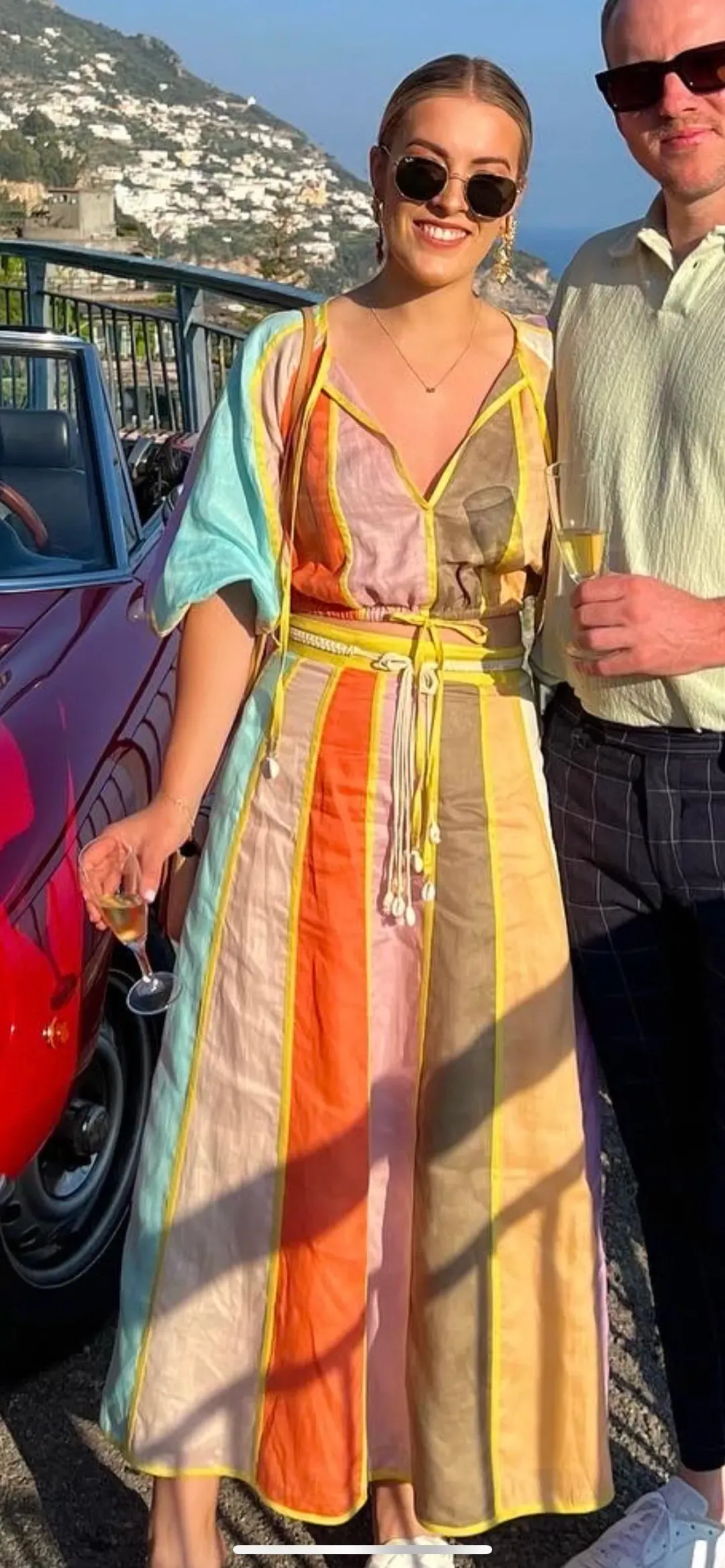 Zimmermann Lola Panelled Crop and Skirt Set Spliced Size 0 / AU 8 for rent on The Volte - main image