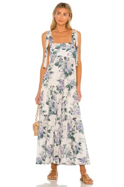 Zimmermann Cassia Tie Shoulder Dress Print Size 6 for rent on The Volte - image 1