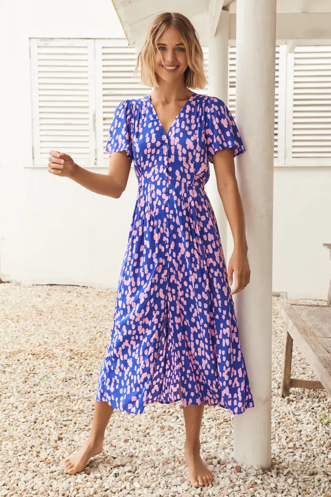 Mister Zimi Luella Dress Azure Size 16 for rent on The Volte - main image