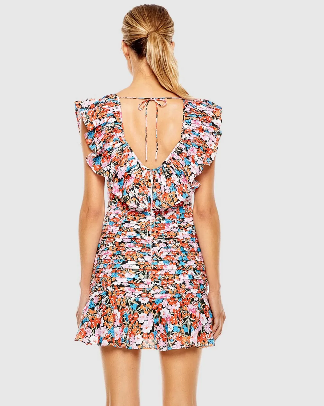 Talulah Cloud Nine Mini Pink Floral Dress Multi Size 8 for rent on The Volte - main image