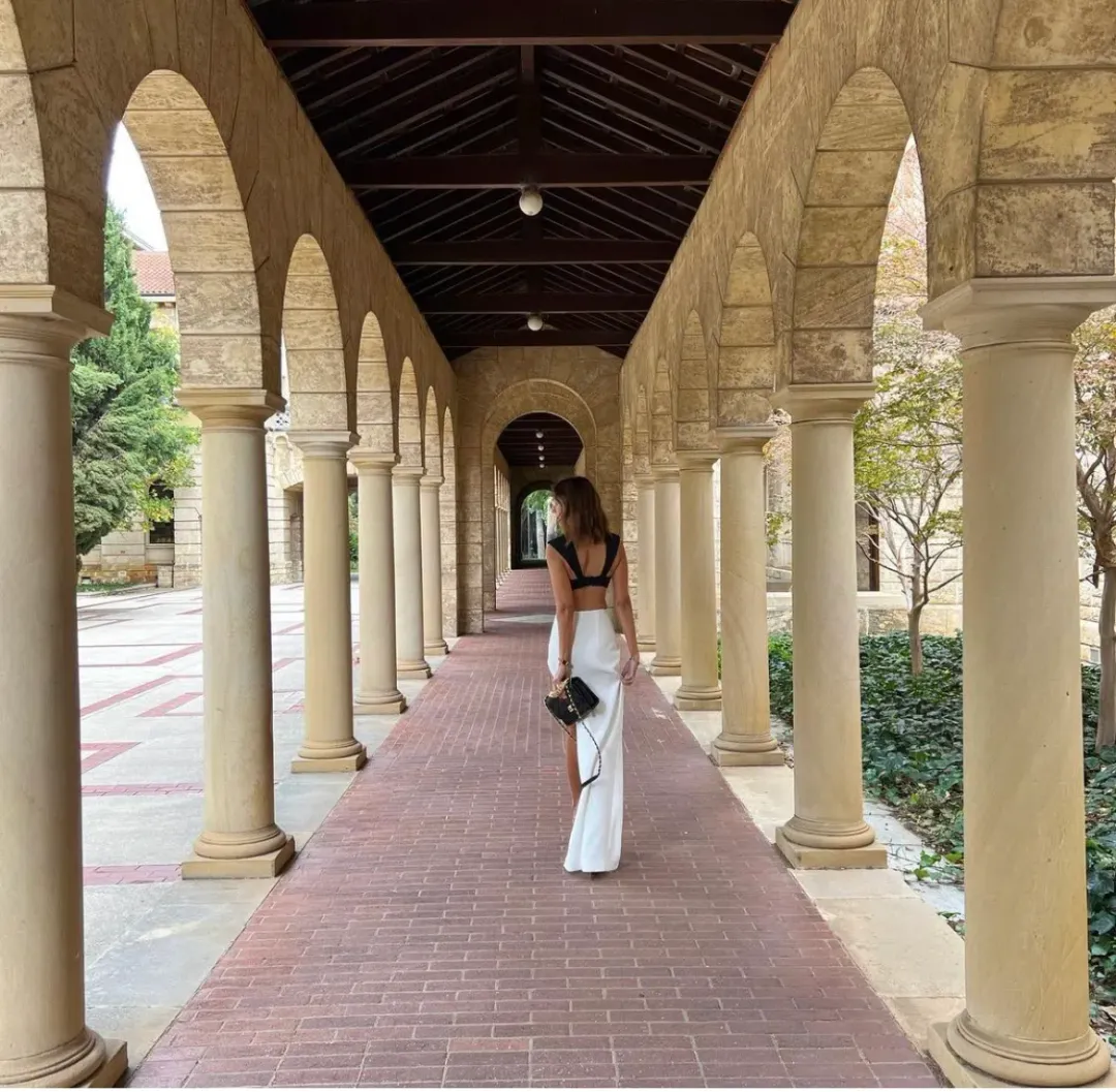 Monot Crepe Bra Top Black & Maxi Skirt White Set Size 0 for rent on The Volte - main image