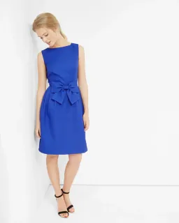 Ted Baker Bow Dress Blue Size S for rent on The Volte - image 1