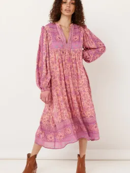 Spell Folksong Boho Smock Dress Floral Size L / AU 14 for rent on The Volte - image 1