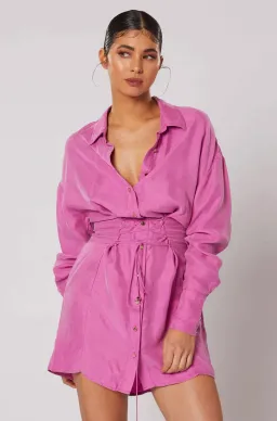 Winona Morado Button-Up Dress Pink Size 8  for rent on The Volte - image 2