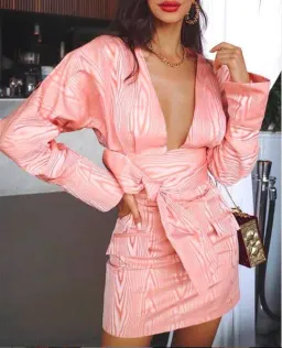 Manning Cartell Mini Mode Wrap Top and Mini Skirt Set Print Size 10 for rent on The Volte - image 2