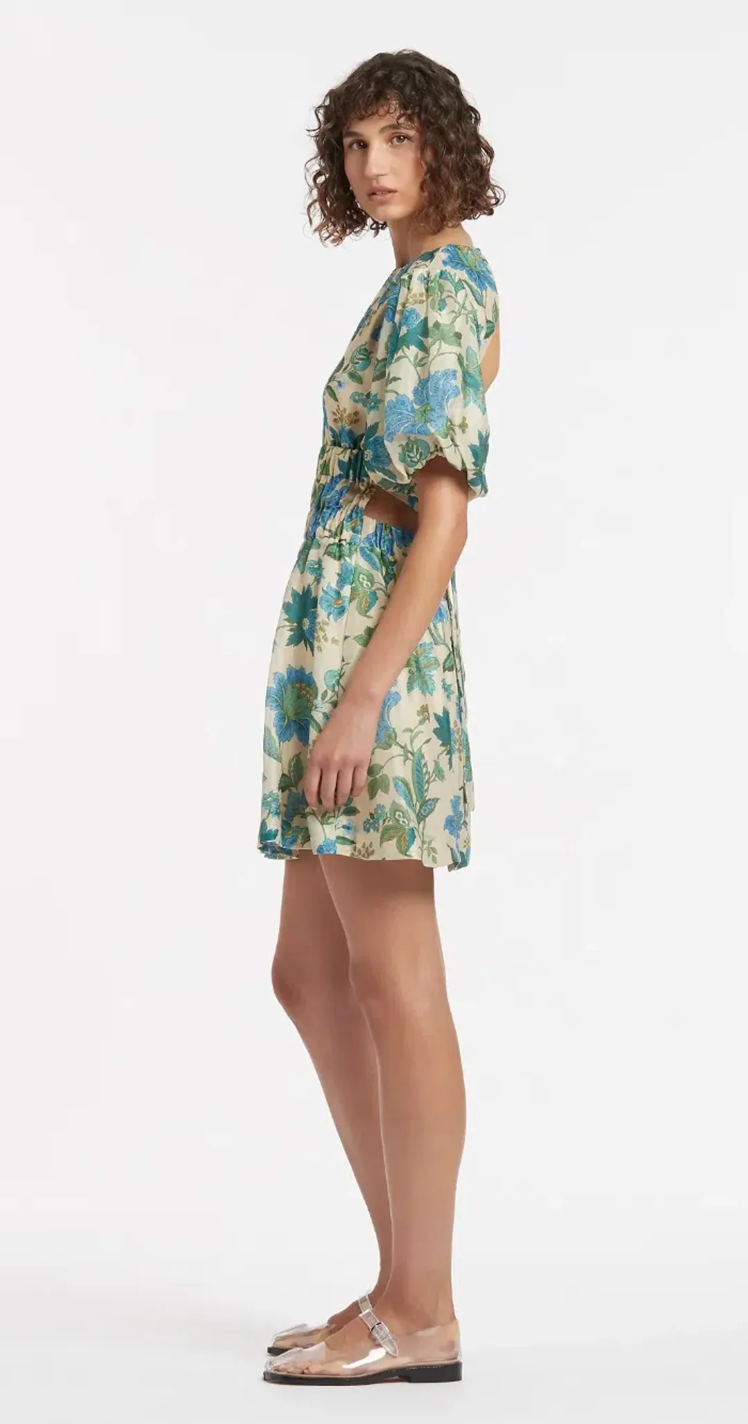 Sir The Label Celia Open Back Mini Dress Print Size 10 for rent on The Volte - main image