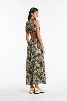 Sir the Label Constantine Cut Out Midi Dress Print Size AU 10 for rent on The Volte - image 3