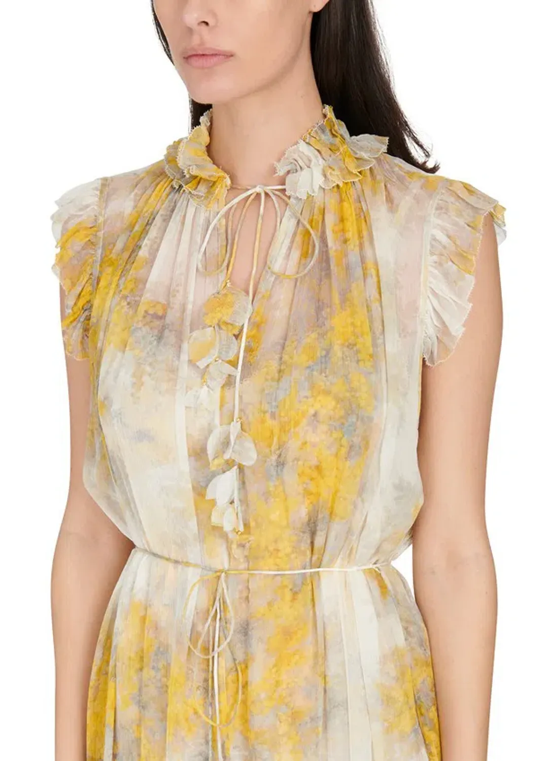 Zimmermann Botanica Wattle Midi Dress Print Size 0 for rent on The Volte - main image