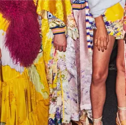 Camilla Golden Years Dress With Front Tie Detail Print Size (M) for rent on The Volte - image 9