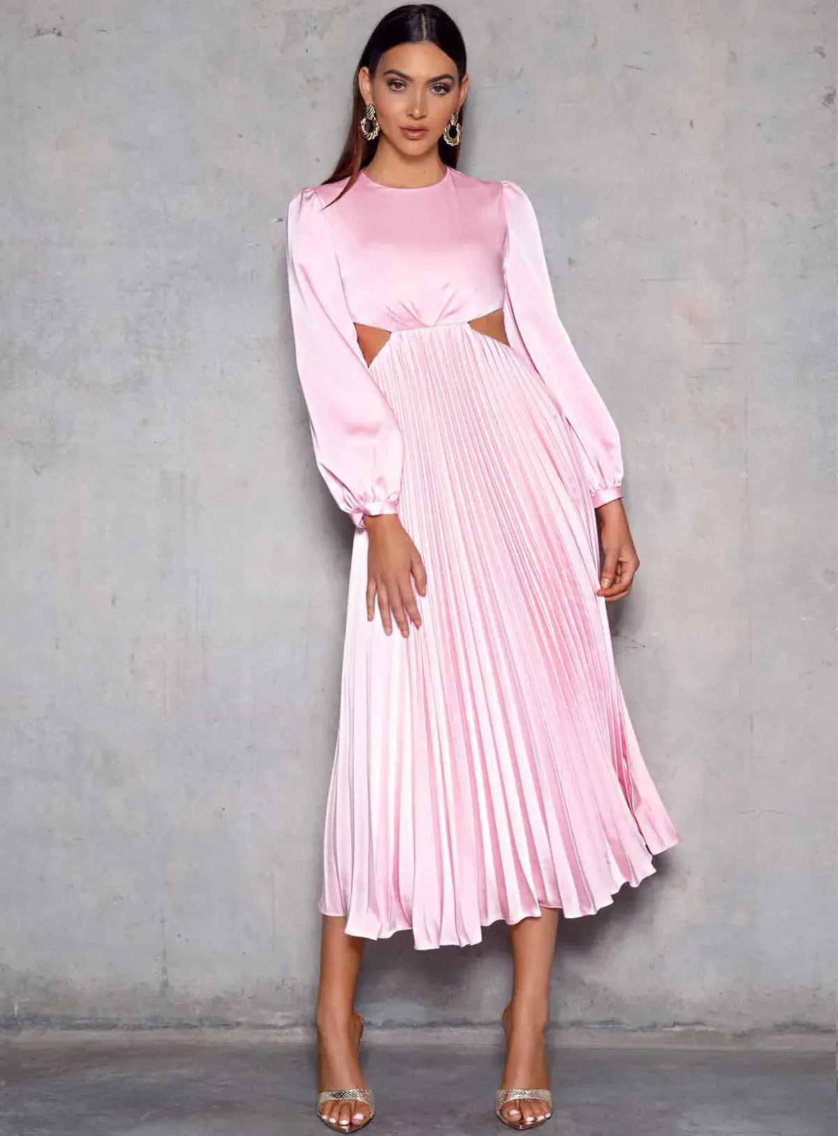 Elle Zeitoune The Barry Dress Candy Pink Size AU 12 for rent on The Volte - main image
