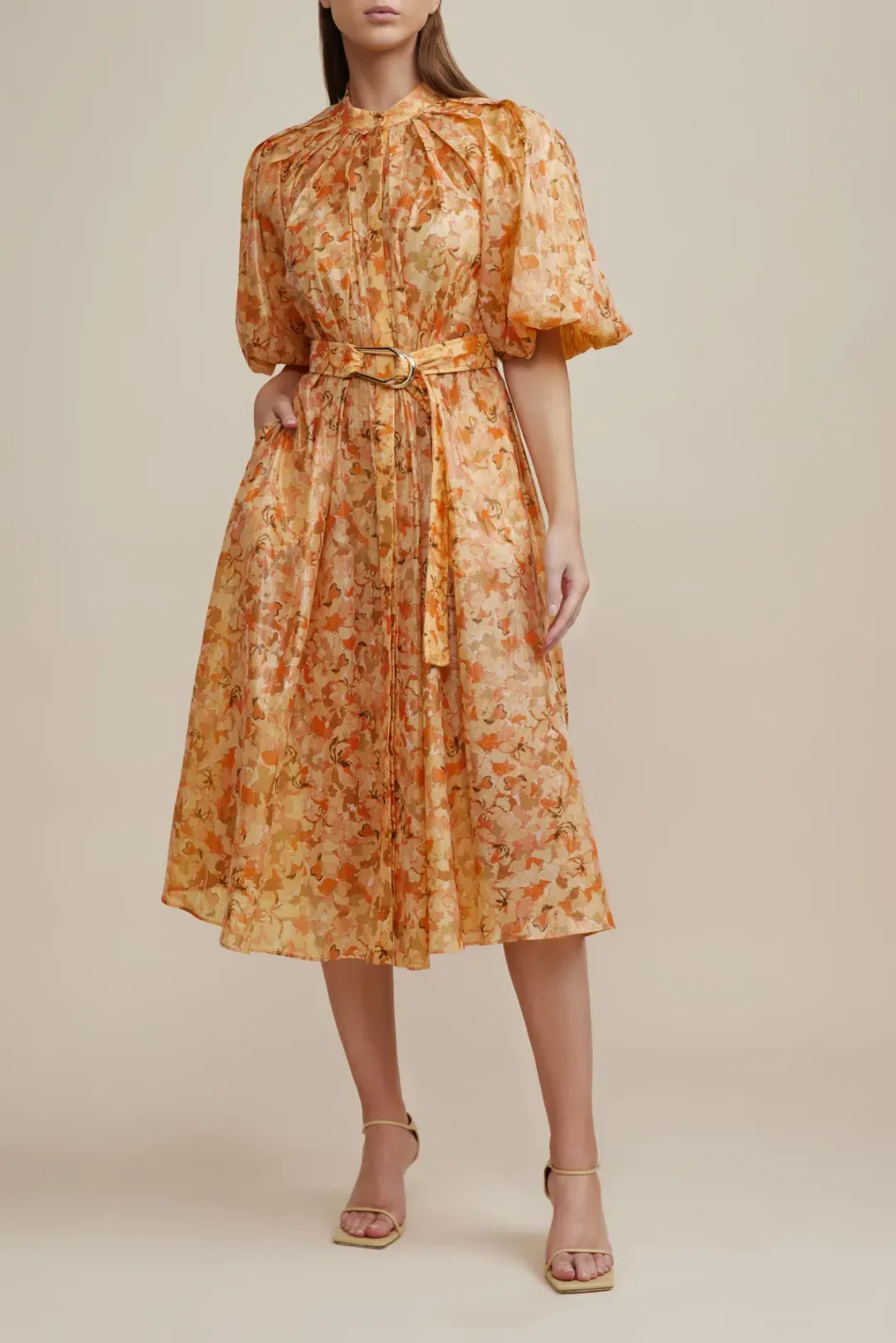 Acler Cranhurst Dress Peach Size 6 for rent on The Volte - main image